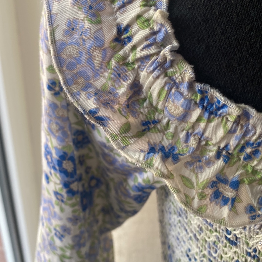 INTERMIX FLORAL BLOUSE SMOCK DETAIL - Picture 8 of 12
